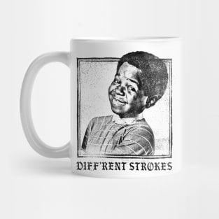 Diff'rent Strokes / 80s Vintage Look Faded Design Mug